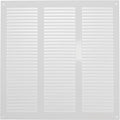 Repa Market 12x12 Inch Air Vent Cover/White Galvanized Steel Louvered Grill by RepaMarket