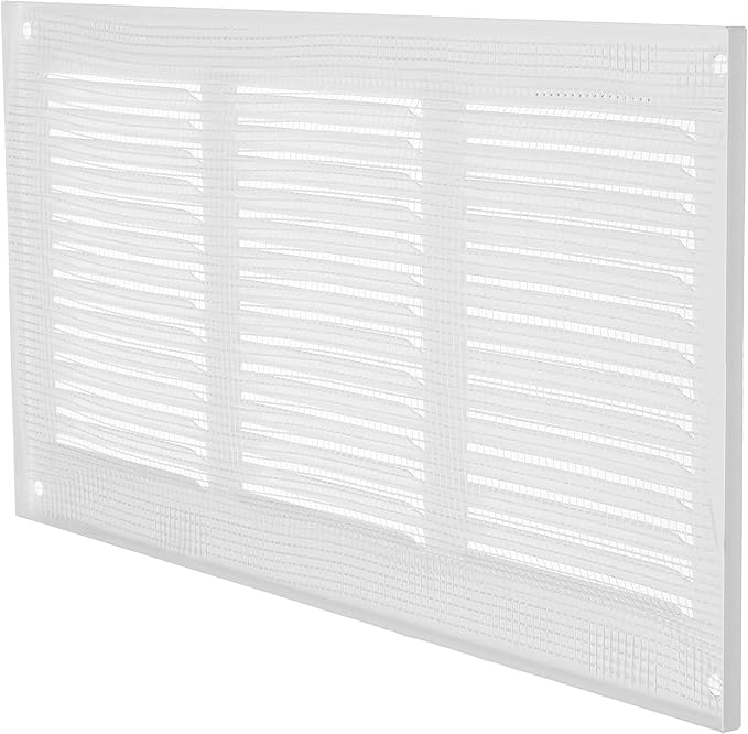 Repa Market 2-Pack 12x6 Inch Air Vent Cover/White Galvanized Steel Louvered - Image 9