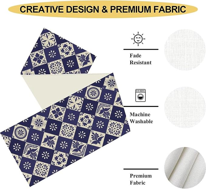 Floral Birds Mexican Table Runner - Image 5
