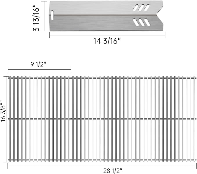 Kalomo Grill Grates Grill Heat Plates Shield Grill Replacement Parts - Image 3