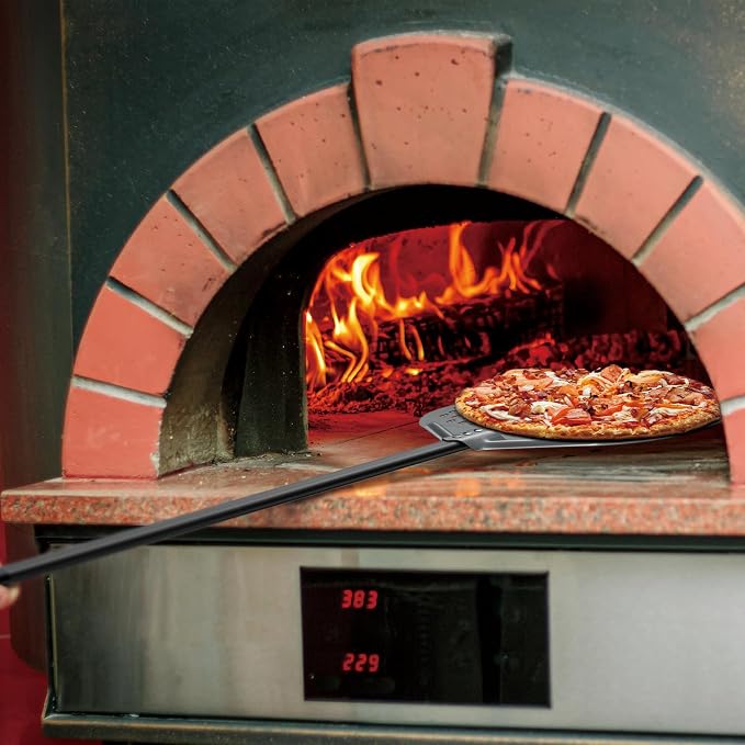 G.a HOMEFAVOR 14" x 17" Perforated Pizza Peel 49 Inch overall, Rectangular - Image 6