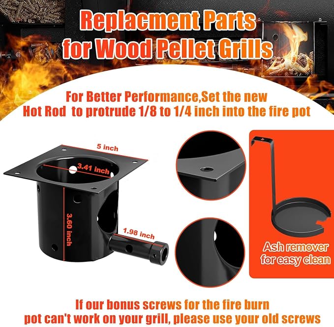 GRISUN Fire Pot Burn Pot and Hot Rod Ignitor Kit - Image 2