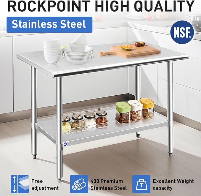 ROCKPOINT Stainless Steel Table - Image 2