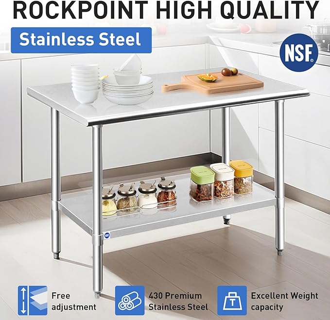 ROCKPOINT Stainless Steel Table - Image 2