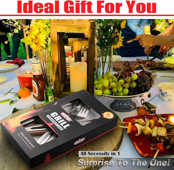 GRILLART BBQ Tools Grill Tools Set -18Inch Grilling Tools BBQ Set - Image 7