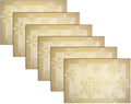 Christmas Placemats Set of 6 Vinyl Woven Non-Slip Placemats Washable Easy to by PandaPalm