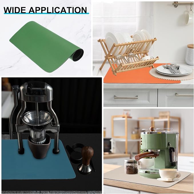 uxcell Silicone Mats for Kitchen Counter, 23.6" x 15.7" Non-Slip Countertop - Image 5