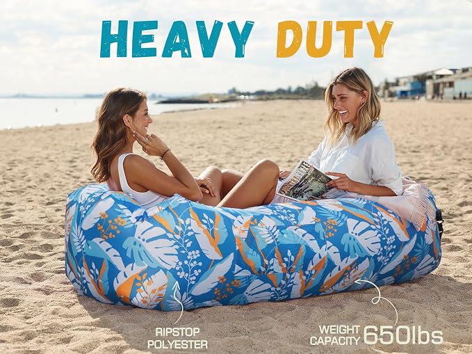 WEKAPO Inflatable Sun Lounger, Air Sofa, Waterproof and Leak-Proof, Picnics and - Image 4