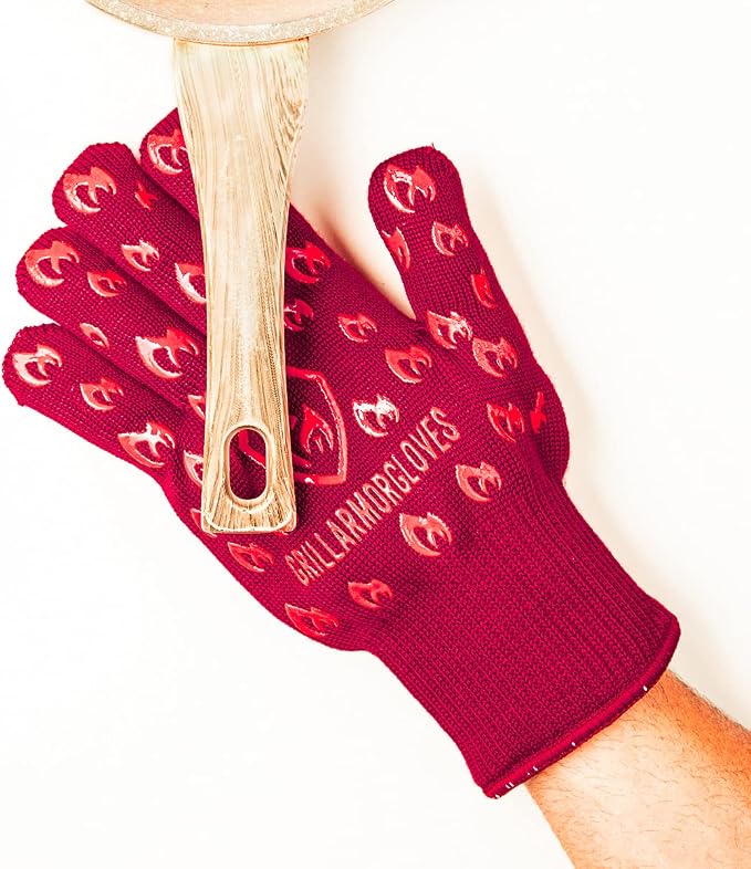 Grill Armor Oven Gloves – 932°F Heat, Fire & Cut Resistant Mitts - Image 4