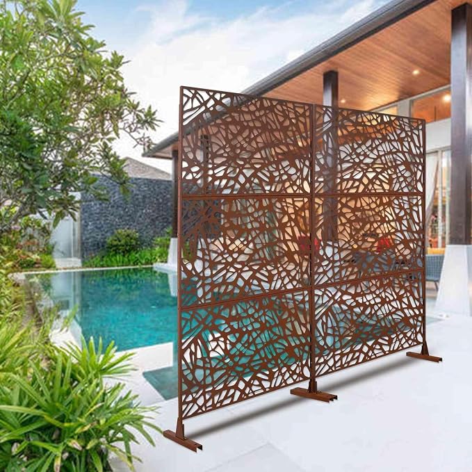 Outdoor Decorative Metal Privacy Screen Panel, Steel Partition - Image 3