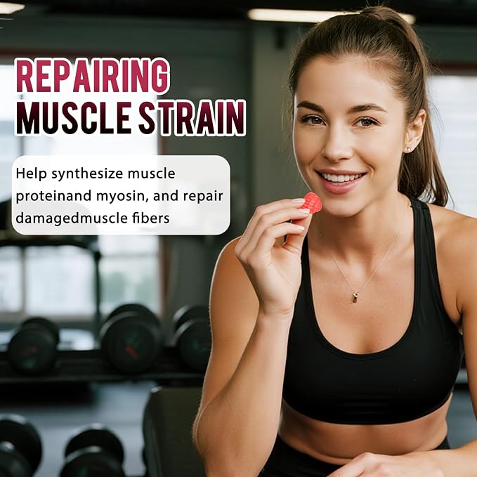 Creatine Monohydrate Gummies for Women & Men, Chew creatine pre Exercise Gummies - Image 2