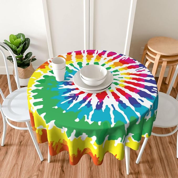 Tie-dye Round Tablecloth - Image 3