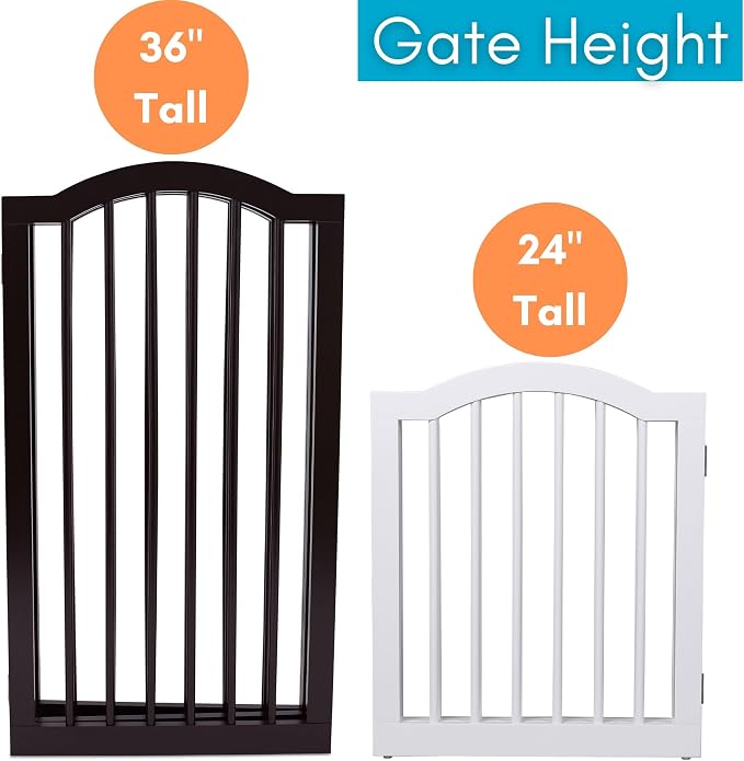 INTERNET'S BEST Arched Top Dog Gate | 3 Panel, and Porch | Portable, Extra Wide - Image 8
