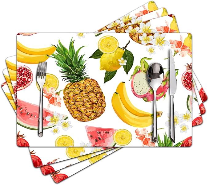 Fruit Placemats Set of 4 by Unknown