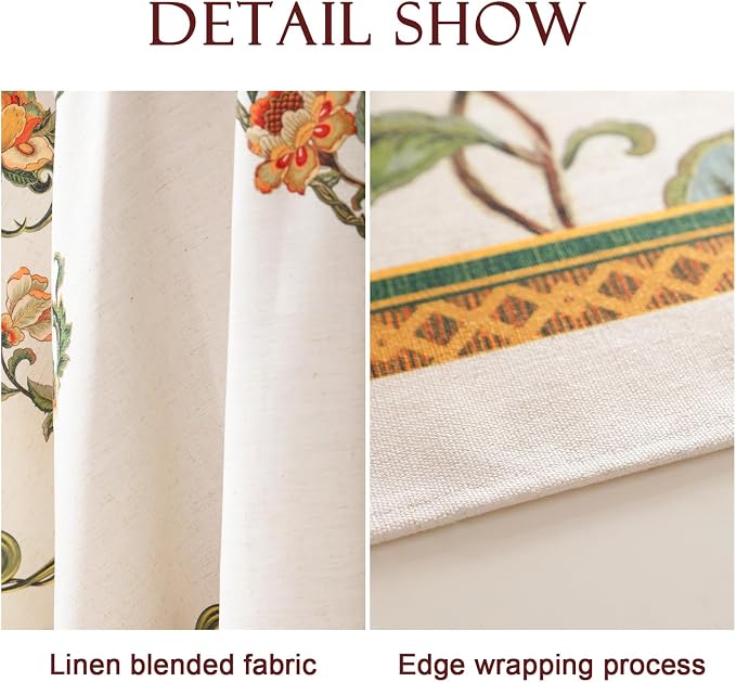 patdrea Designer Vintage Linen Floral Rectangle Tablecloth, French Tablecloths - Image 5