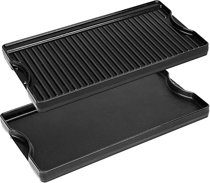 Utheer Nonstick Reversible Cast Iron Griddle 19.5"x 10.5", Ceramic Cooking by Utheer