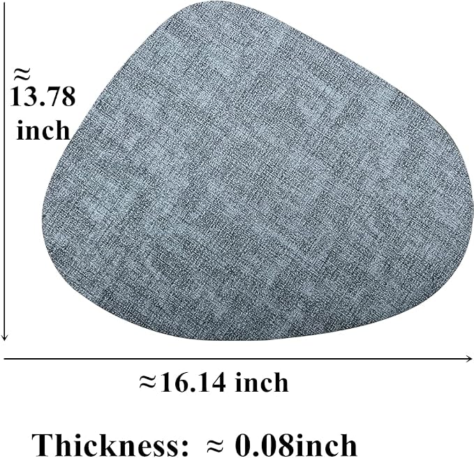 WAZAIGUR Washable Wipeable Waterproof Heat Resistant Faux Leather Placemats Set - Image 2