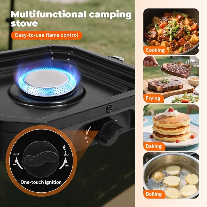 2 Burner Propane Camping Stove - Image 4