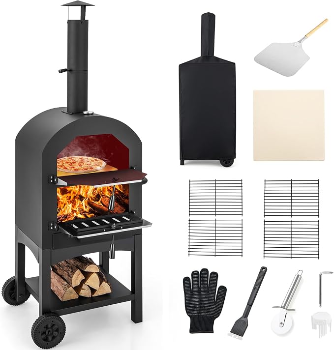 Giantex Wood Fired Pizza Oven by Giantex