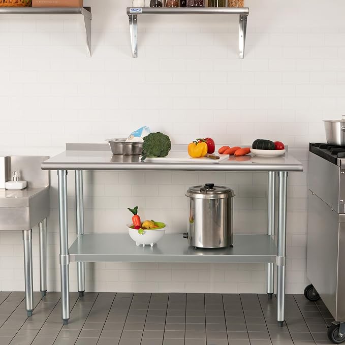 HARDURA Stainless Steel Table Prep & Work Table 24 x 72 Inches NSF Heavy Duty - Image 7