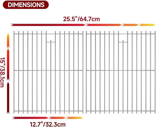 15''D x 25.5''W Grill Grates Replacement - Image 2
