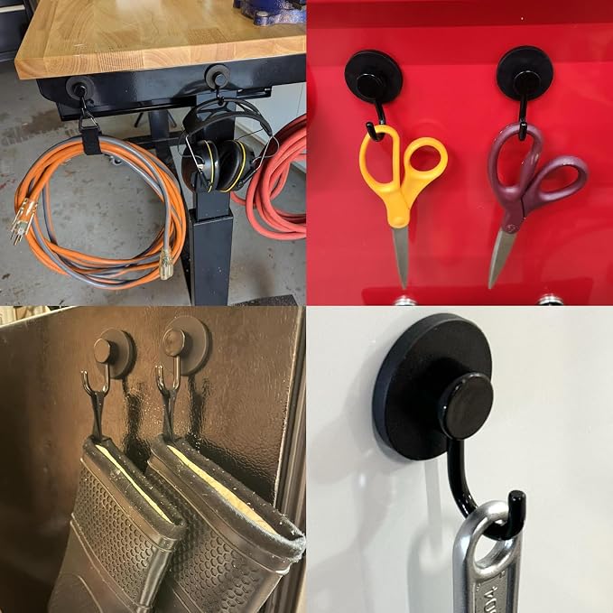 Magnetic Hooks for Grills, Anti-Scratch Magnet Mount Hook for Barbecue Tool - Image 8