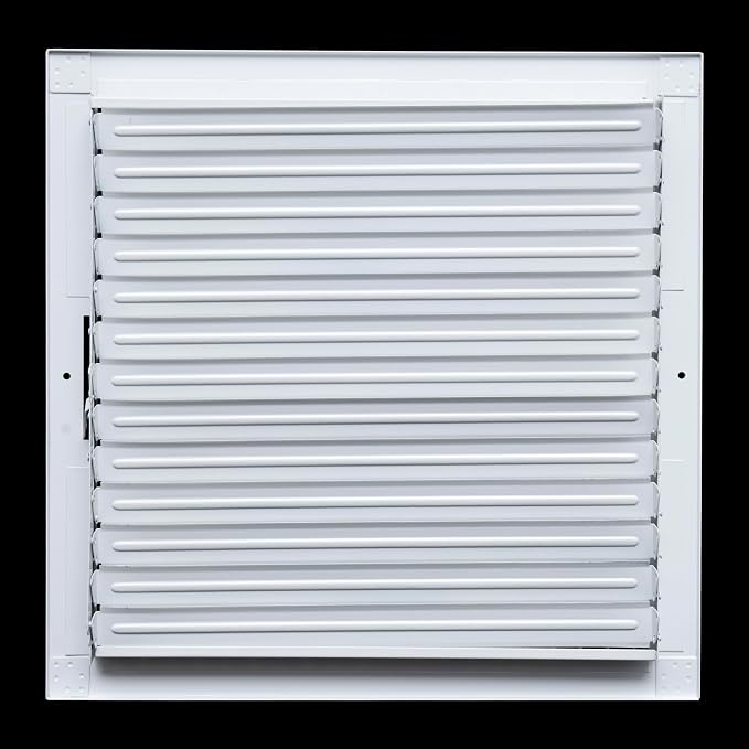 Fits 14x14 Duct Opening Steel Adjustable Air Supply Grille by Handua | Register - Image 5