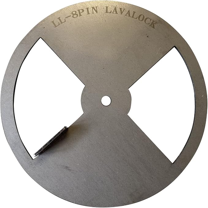 LavaLock® Smoker Pinwheel BBQ air Damper Pit Grill Vent, Steel 4 6 8 12 - Image 3