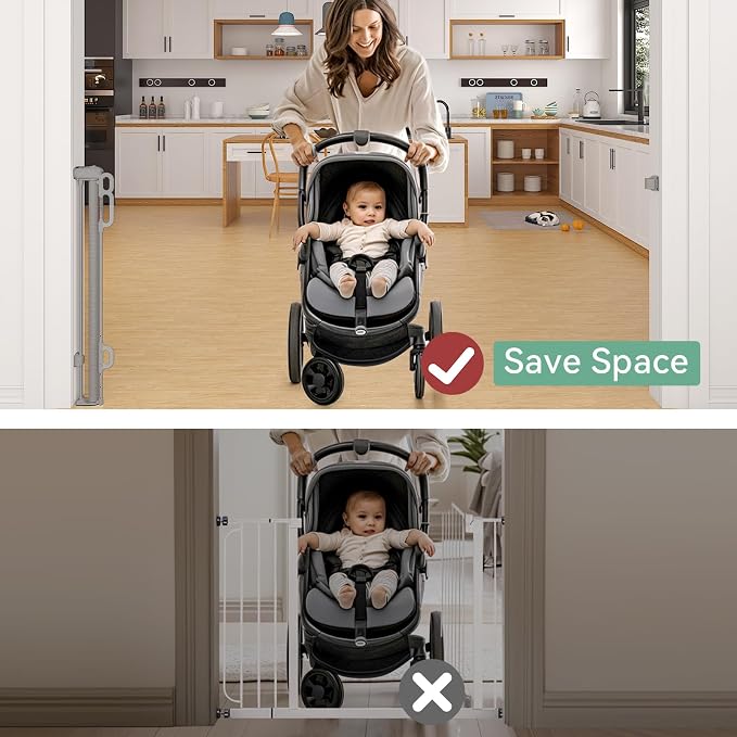 Momcozy Baby Gate 41'' Tall 118'' Wide 【Extra Wide】 - Image 4