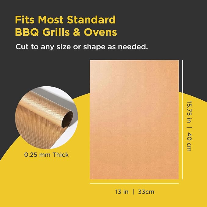 Copper Grill & Baking Mats Set of 2 - Image 3