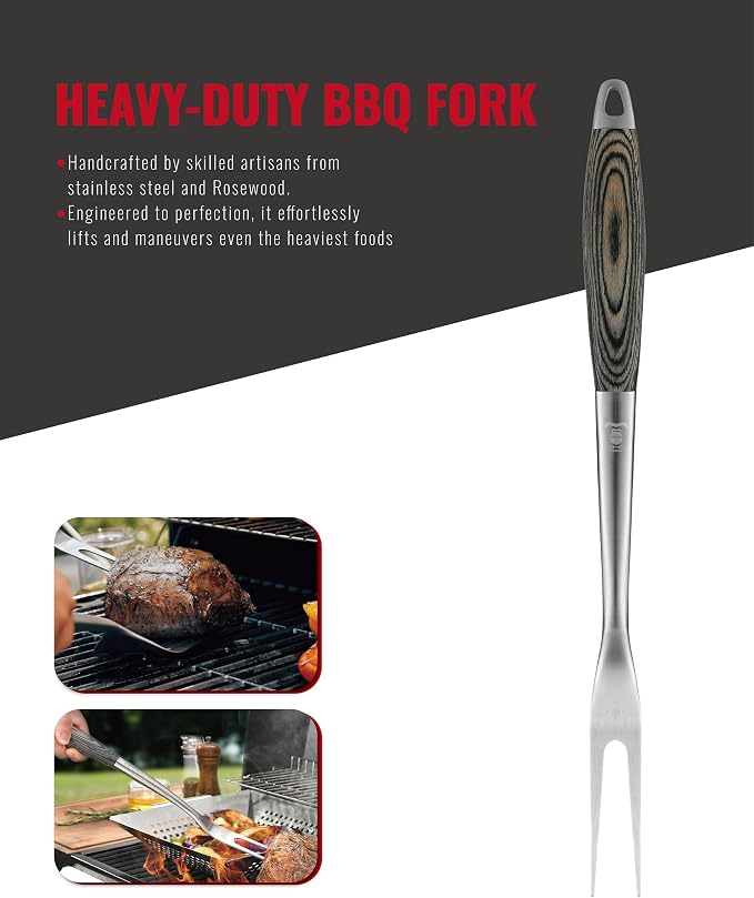Stainless Steel BBQ Tool Set - Image 7