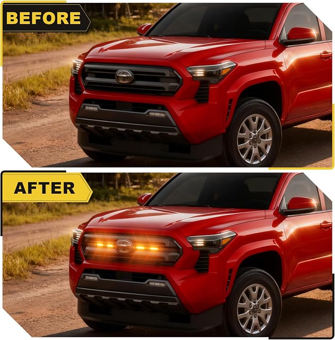 Front Grille Grill Lights for 2024 2025 Tacoma SR SR5 Led Grill Light - Image 2