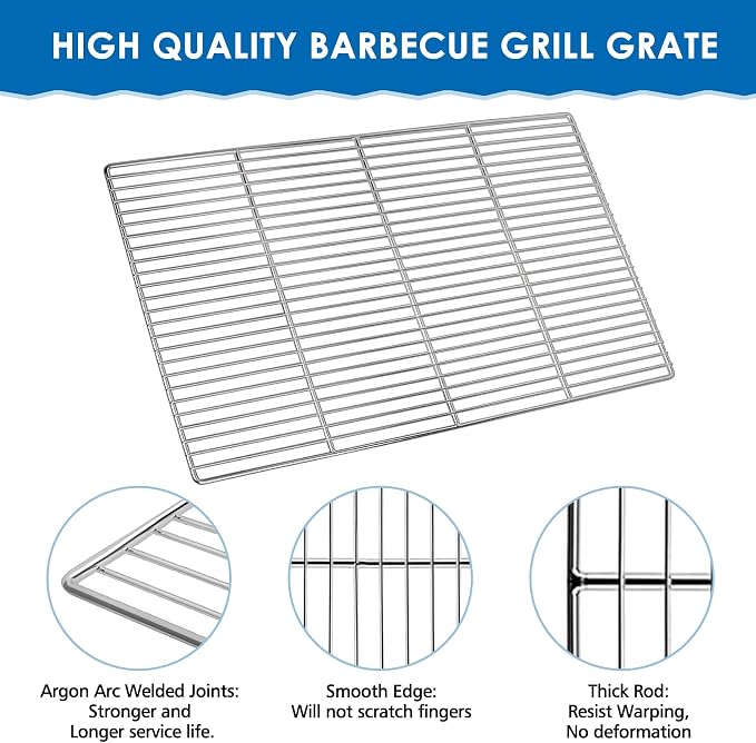 KEESHA BBQ Grill Mesh Metal Stainless Steel Barbecue Grill Grates - Image 3