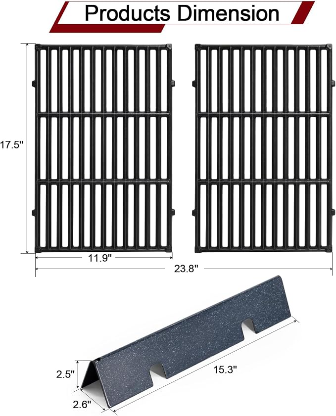 Hiorucet Spirit Grill Parts for Weber Spirit I & II 300 Series - Image 2