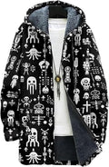 Men's Hooded Sweater Coat Knit Fleece Lined Long Cardigan Jacket by Unknown