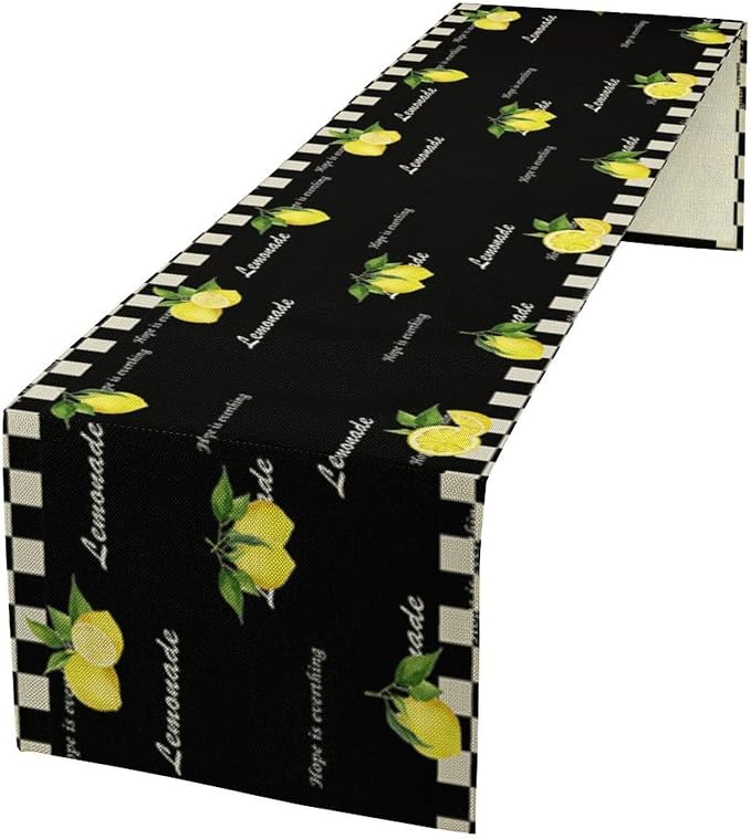 Lemon Table Runner by Unknown