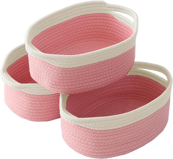 Woven Basket, Small Rope Storage Bin by JMvicyroam