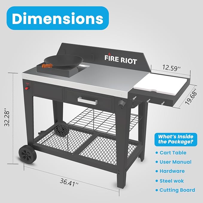 Heavy-Duty Outdoor Wok Cooking Station – 50, 000 BTU Wok Burner - Image 3
