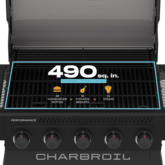 Charbroil® Performance Series™ 5-Burner Gas Grill Cart - Image 9