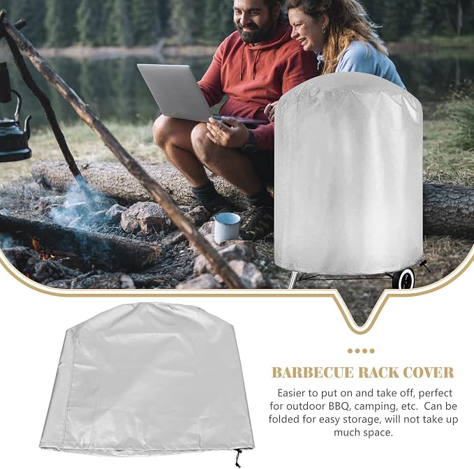 Mikikit Polyester Outdoor Grill Cover BBQ Barbecue Protective Cover - Image 8