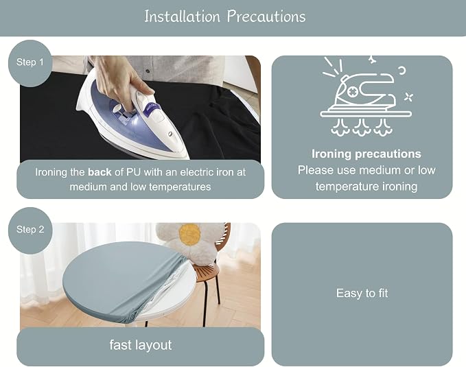Round Fitted PU Tablecloth - Image 8