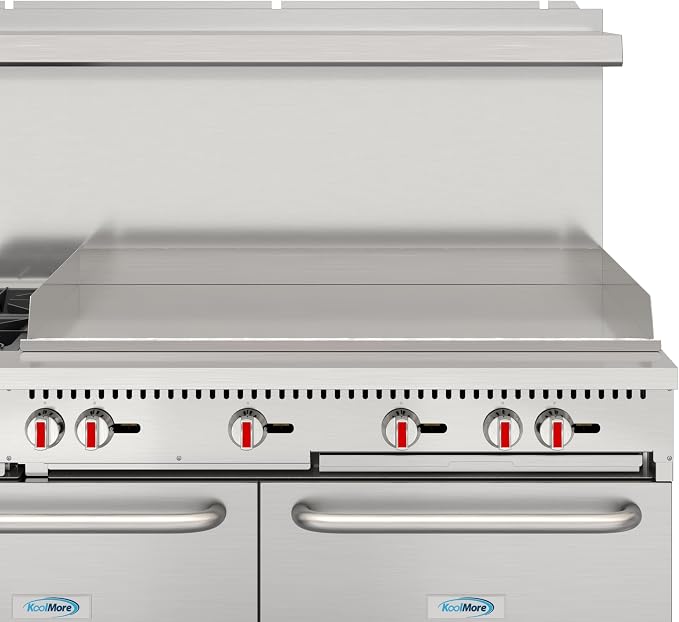 KoolMore 60 in. Double Oven Commercial Cooking Range - Image 9