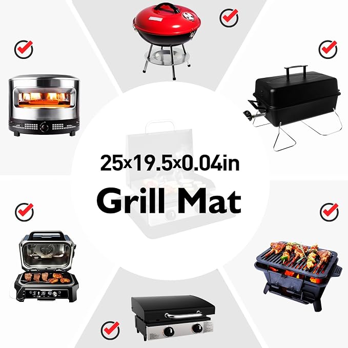 Heat Resistant Mats for Countertop and Grill Table, Fireproof Grill Mats for - Image 5