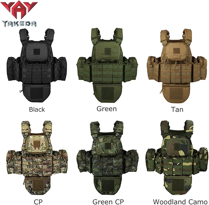 YAKEDA Outdoor Removable CS Training Vest, Molle Breathable Training Quick - Image 5
