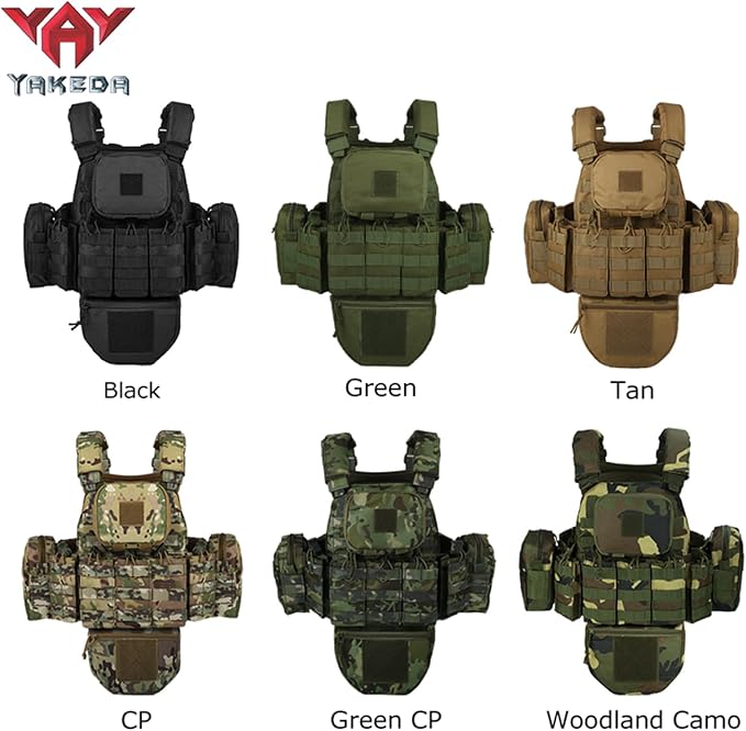 YAKEDA Outdoor Removable CS Training Vest, Molle Breathable Training Quick - Image 5