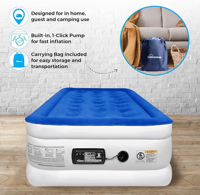 SoundAsleep Products Dream Series Luxury Air Mattress, ComfortCoil Technology - Image 7