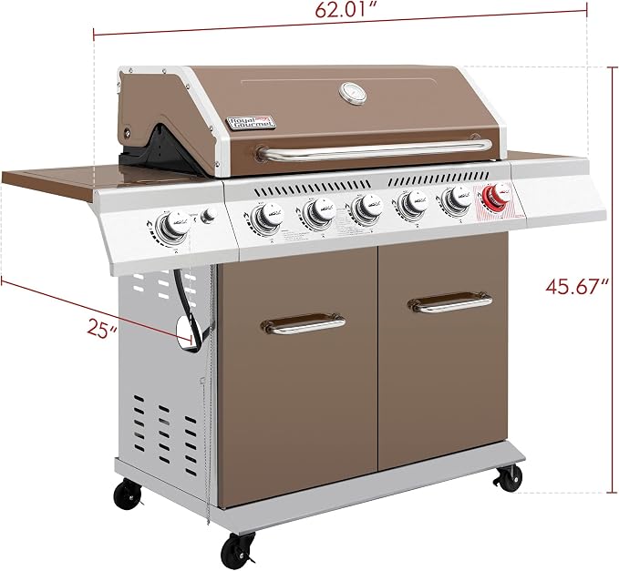Royal Gourmet GA6402C 6-Burner Propane Gas Grill - Image 3