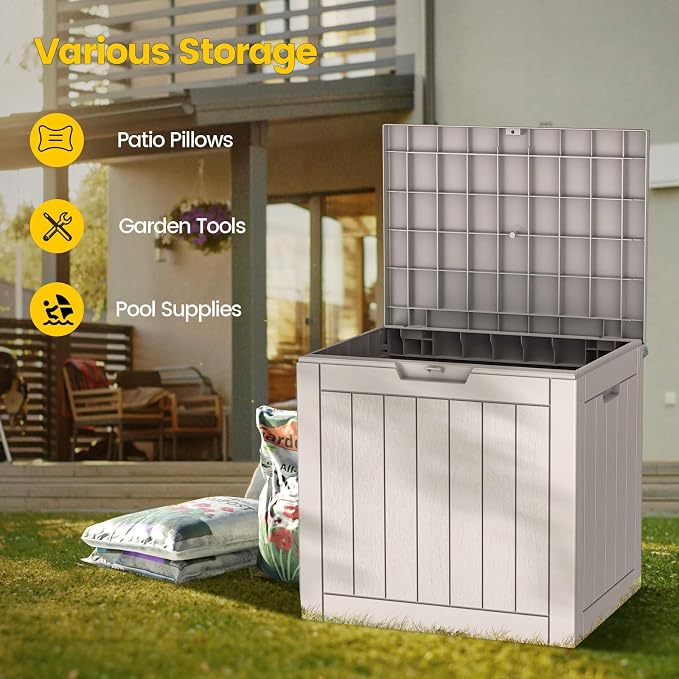 Zapdos Outdoor Storage Box, 31 Gallon Deck Box Indoor and Outdoor Use, - Image 5