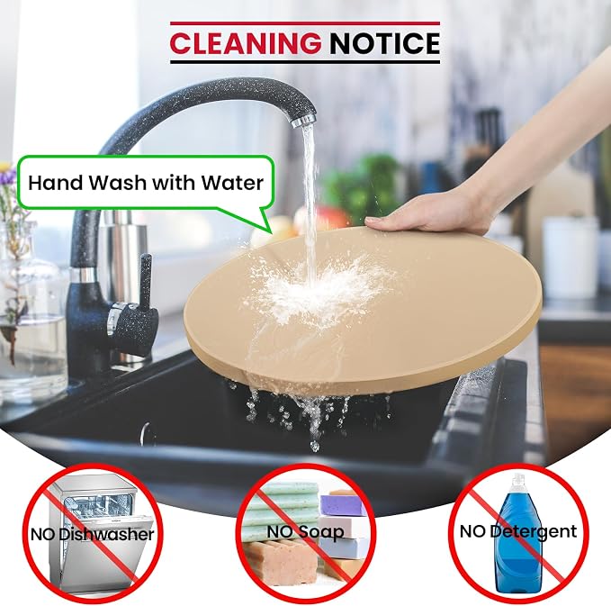 Unicook 12 Inch Round Pizza Stone, Heavy Duty Cordierite Bread Baking Stone - Image 5