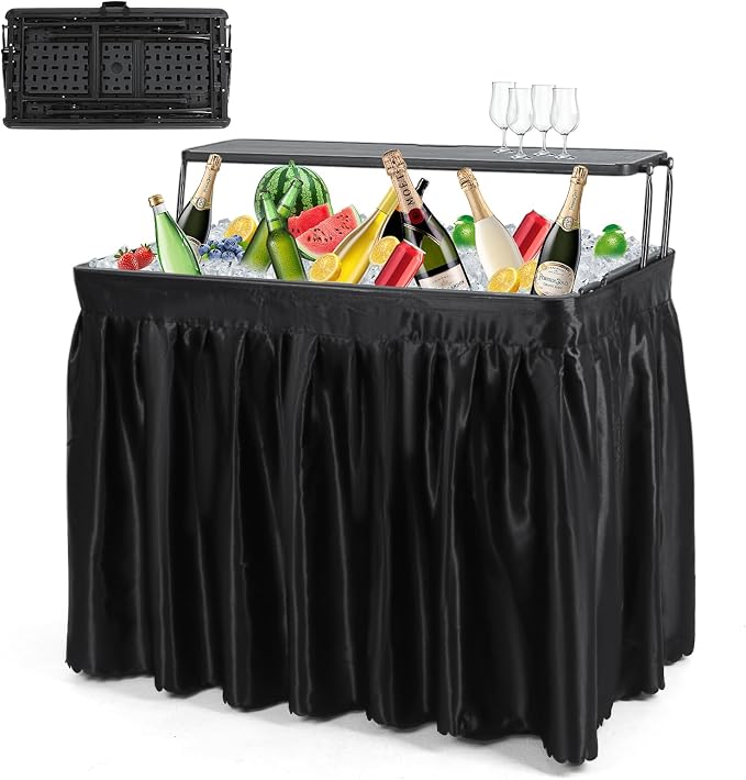 Nice C 4 ft Folding Ice Cooler Table, Party Cooler, Grazing Table, Tables by NiceC